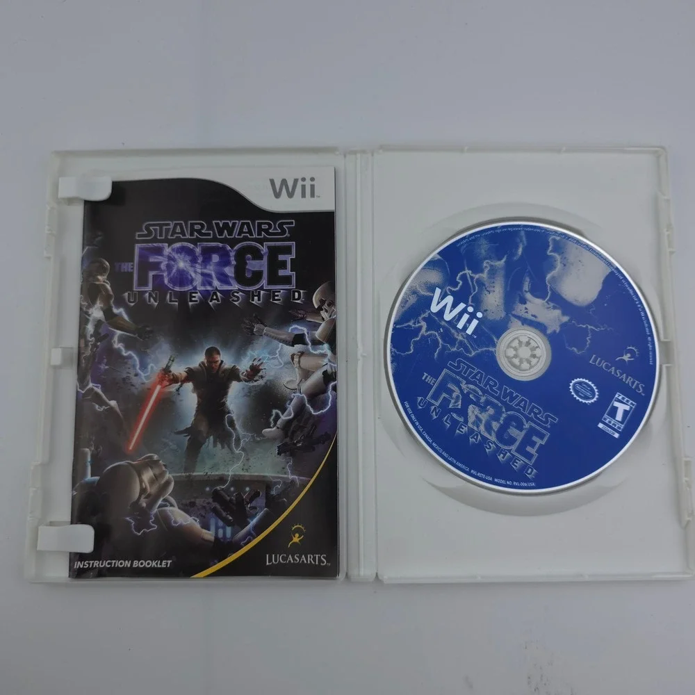 LucasArts‎ Star Wars The Force Unleashed Nintendo Wii Video Game Good CIB